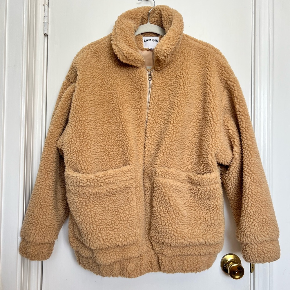 I.AM.GIA Pixie Oversized Full Zip Teddy Coat